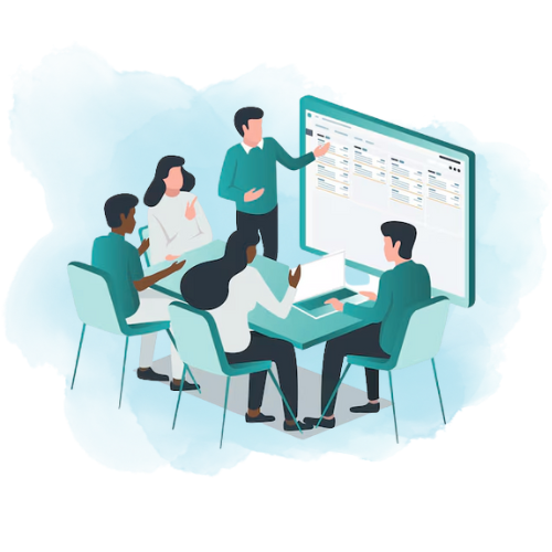 Support and Training Illustration